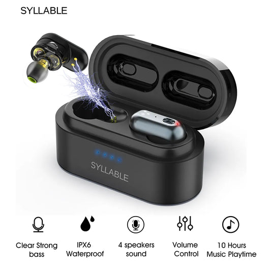 Original SYLLABLE S101 TWS bass auriculares inalámbricos reducción de ruido Bluetooth