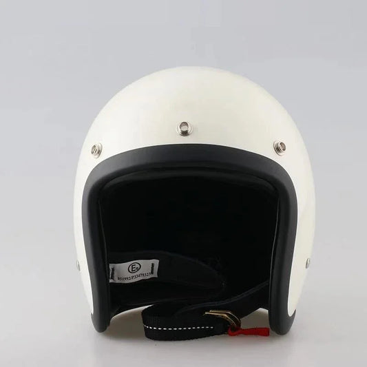 Casco jet Vintage Cafe Racer estilo japones