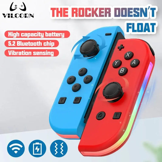 Joypad para Nintendo Switch/Lite/Oled Joystick con vibración dual RGB 5,2 LED