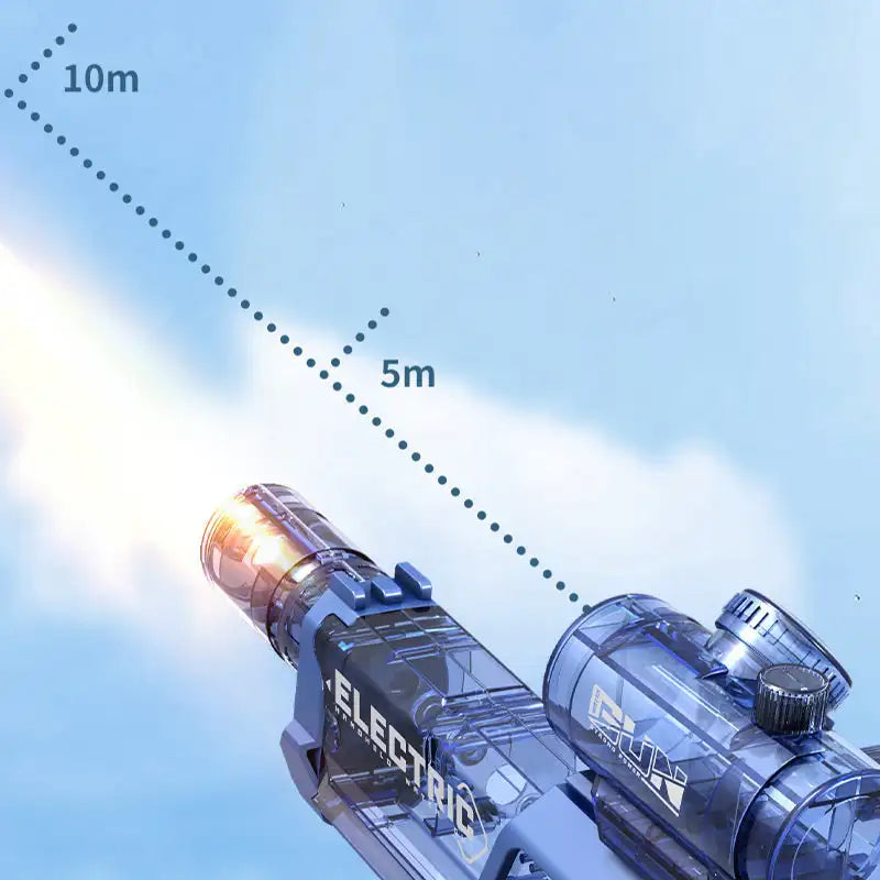 Pistola de agua eléctrico de largo alcance con iluminación