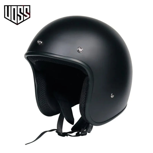 Casco jet retro cafe racer DOT