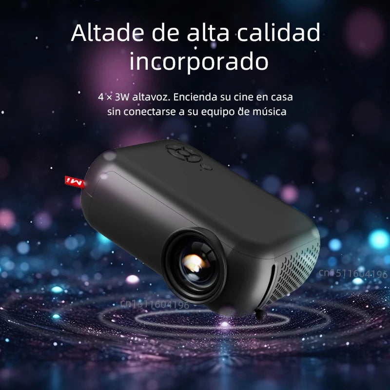 Mini proyector portátil A10, soporte HD10 opcional, 1080P, reproducción de películas Full HD