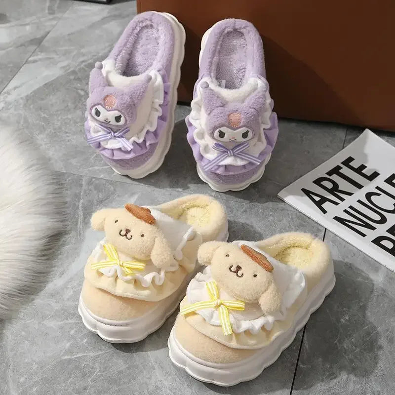 Zapatillas Sanrio Dibujos animados Hello Kitty Otoño e Invierno Algodón&nbsp;