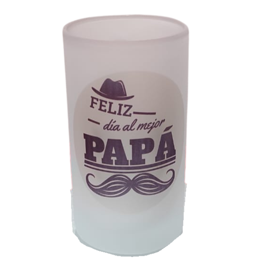 Jarra personalizada, Feliz dia del padre. papa con bigote.