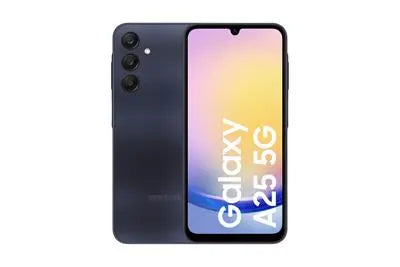 Móvil - Samsung Galaxy A25 5G, Negro, Azul 128GB, 6GB RAM, 6.5" FHD+, Exynos 1280 Octa-Core, 5000mAh, Android 14