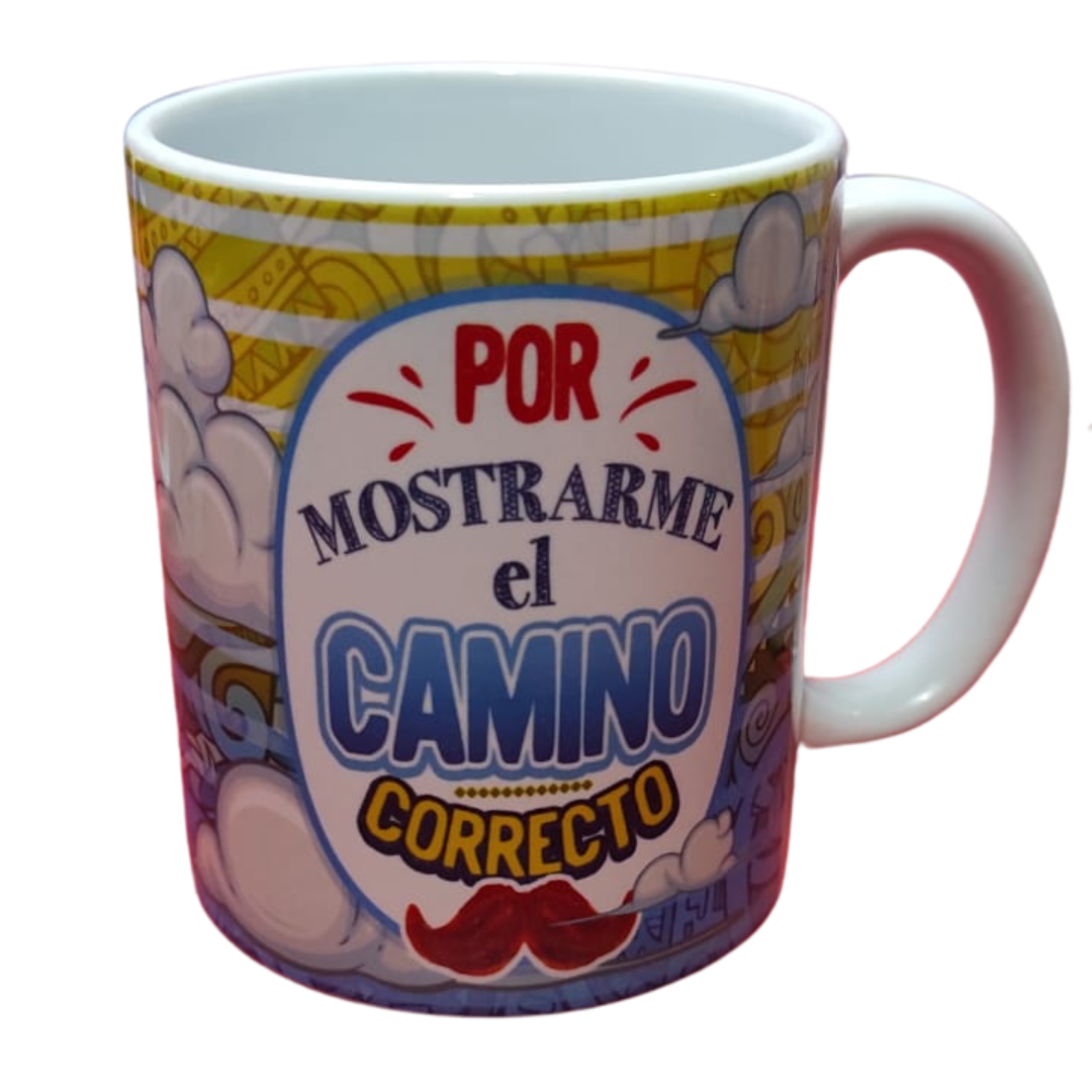 Taza personalizada, Por mostrarme el camino correcto.