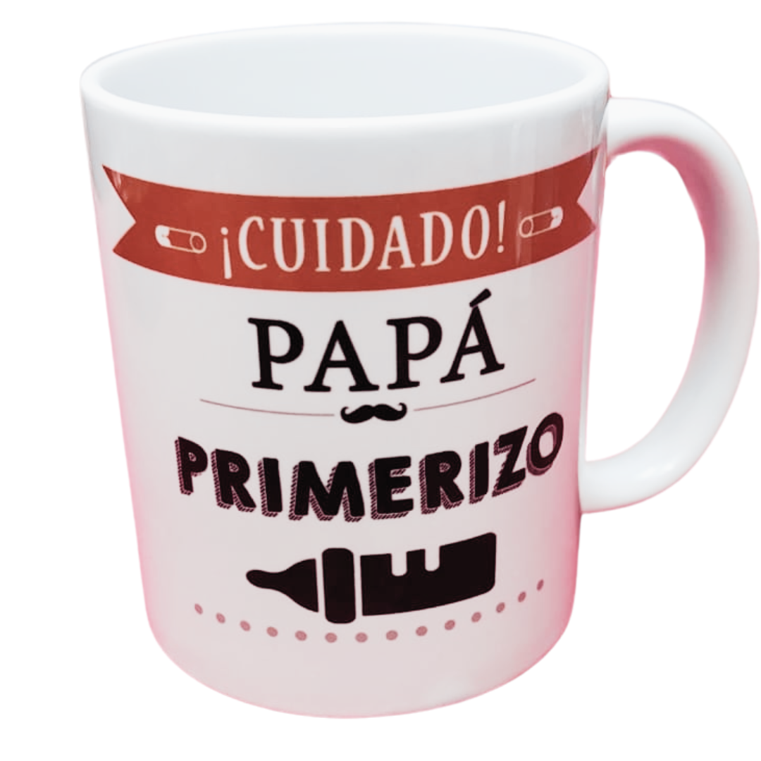 Taza personalizada, Cuidado papa primerizo.